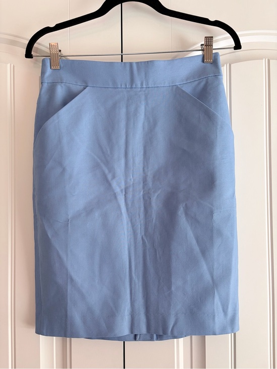 J. Crew Dresses & Skirts - J.Crew Periwinkle Pencil Skirt Women’s Size 0 XS Cotton Solid Blue NWT